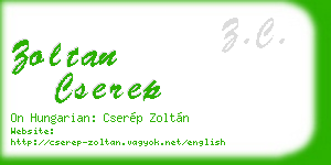 zoltan cserep business card